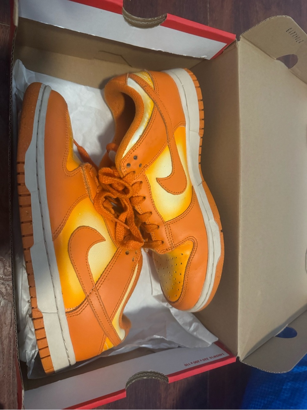 Nike magma orange  Low-Top Athletic Sneakers